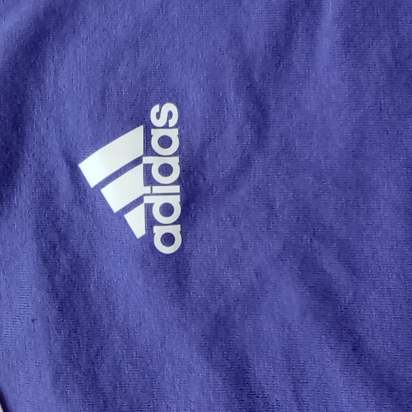 ADIDAS NWOT WOMEN'S PERI WINKLE BLUE w WHT TRIM- STYLE PRIME GREEN- AEROREADY M - Picture 3 of 15